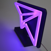 Lampe de bureau néon en acrylique, avec panneau lumineux LED, pour Table, avion, de haute qualité, nouveauté