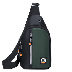 Bolso de Pecho para Hombre, Estilo Casual, Deportivo, de Tela Oxford Negra, para Teléfono, Primavera 2025 - Product Image 5