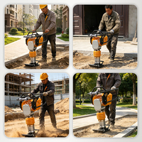 Compacteur de sol électrique 3KW, type Jumping Jack, 220V/380V monophasé, 600-700 BPM