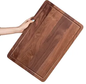 Planche à découper de cuisine personnalisée, planche à découper en noyer noir et planche de menuiserie en bois