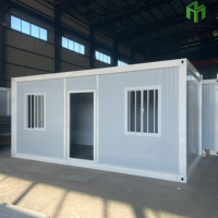 Maison conteneur extensible et détachable 20/40 pieds, bureau à structure en acier avec design méditerranéen, garantie 3 ans