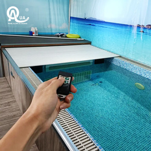 Couverture de piscine motorisée en aluminium, isolante, imperméable et sécurisée, à lattes, pour villa, spa, bain à remous, jacuzzi - Product Image 2