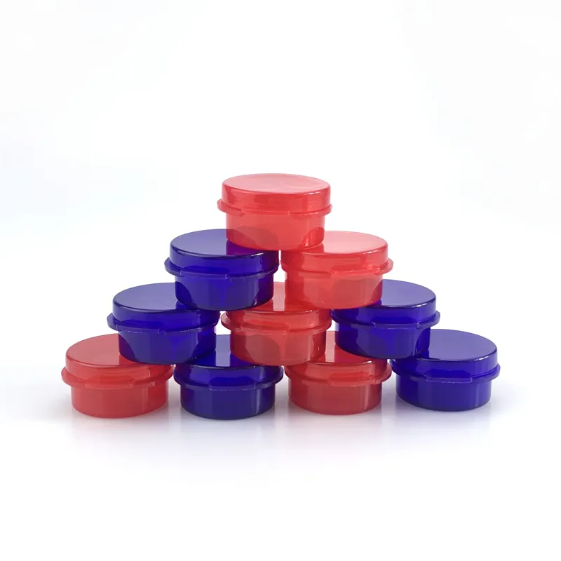 5g incernierato Top BPA Free Flip Top barattolo di plastica per imballaggio concentrato contenitore per pillole farmaceutiche