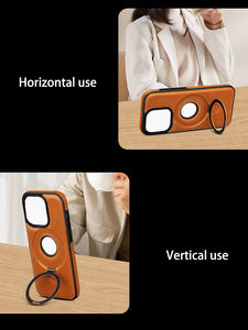 GSCASE Anneau magnétique Couverture arrière en <span class=keywords><strong>cuir</strong></span> Pu Etuis de téléphone portable Accessoire pour <span class=keywords><strong>iphone</strong></span> 15 <span class=keywords><strong>Pro</strong></span> <span class=keywords><strong>Max</strong></span> 16 13 <span class=keywords><strong>12</strong></span> 11 Xr 14 - Product Image 6