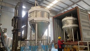 Cuve de Fermentation en Acier Inoxydable 304 de 2000L, Contrôlée par PLC, pour la Fabrication de Bière, avec Moteur et Propulseur - Product Image 6