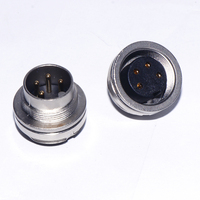 Connecteurs métalliques étanches IP66/67 avec boîtier en laiton, connecteurs à verrouillage externe, connecteurs push-pull, contact en cuivre, utilisation automobile 2-32