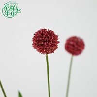 Flor Artificial de Craspedia Billy Ball de Seda, 69 cm, 5 Cabezas, Gran Tamaño, para Decoración Floral de Hogar y Bodas