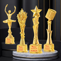 Trophée en résine pentagramme personnalisé pour les enfants, récompense de compétition, souvenir, trophée en résine pour enfants
