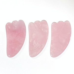 Herramienta Gua Sha de Cristal Rosa Auténtico, Tabla de Masaje Tradicional China - Product Image 4