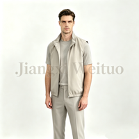 Gilet réversible pour homme personnalisé OEM, veste sans manches thermique, 4 couleurs saisonnières