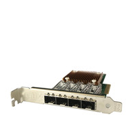 Carte d'interface réseau PCI-E X4 Gigabit Ethernet à 4 ports, chipset Intel I350-AM4