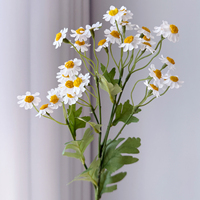 Fleur artificielle en soie réaliste, branche de camomille, arrangements floraux modernes, fleurs de mariage, arrangement floral artificiel