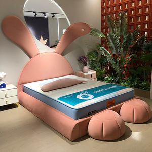 Kızlar için özelleştirilebilir çevre dostu çocuk yatak yumuşak kumaş yatak odası mobilyası benzersiz ve sürdürülebilir özelleştirilebilir çocuklar yatak - Product Image 1