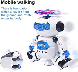 EPT Toptan Yeni Çocuklar İçin Akıllı Eğitici Pilli Elektrikli Işıklı Müzikli Yürüyen Oyuncak Dans Eden Robotlar Çocuklar - Product Image 5
