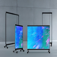 Affichage LED transparent holographique pour signalisation numérique commerciale, à combiner librement, sur pied ou suspendu