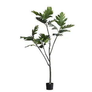 Nouveau Design Plante Verte Artificielle Pain Arbre En Pot Plante D'intérieur Faux Arbre Décoration Fenêtre Paysage