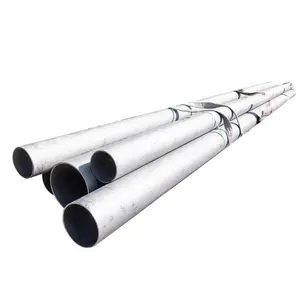 Tubo de aço inoxidável soldado ASTM SUS201 2205 409L sem costura em forma de retângulo quadrado redondo TP304 TP316L TP321 Ss de boa qualidade