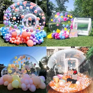 Inflatable Igloo Dome House Transparent Bubble Camping Tent Wedding Birthday Party For Rent