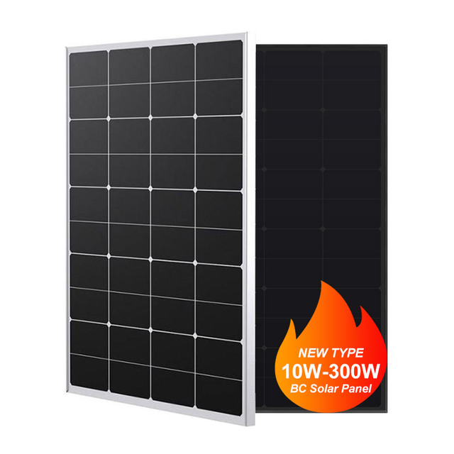 High Quality 120W 240W 300W N-Type BC Solar Panel with 24V Glass HPBC Solar Panel for Solar Projects