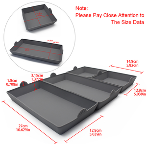 Set di 4 Teglie da Forno in Silicone con Divisori, Accessori da Cucina <span class=keywords><strong>per</strong></span> Forno e <span class=keywords><strong>Friggitrice</strong></span> <span class=keywords><strong>ad</strong></span> <span class=keywords><strong>Aria</strong></span> - Product Image 3