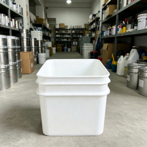20L Square Plastic Pail With Handle Food Grade Large Capacity Rectangular Plastic Bucket For <b>Paint</b> Chemical Storage - Product Image 4