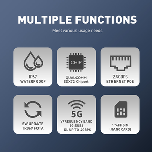 Oem X72 ngoài trời điểm truy cập Long Range 5g NR sa nsa hỗ trợ PoE cung cấp điện 2500Mbps không dây AP - Product Image 3