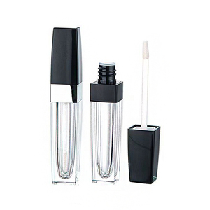 Nouveauté 2024, tubes de gloss à lèvres vides carrés au design unique avec applicateur à pointe de brosse, contenants de gloss à lèvres - Product Image 4
