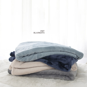 Factory direct supply dog quilt pet blanket thick flannel pet autumn winter cushion <b>nest</b> cat blanket - Product Image 3