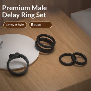 Anneau pénien personnalisé étanche IPX7, triple retenue, retardateur d'éjaculation, jouet intime, accessoire sexuel pour adulte, personnalisable - Product Image 3