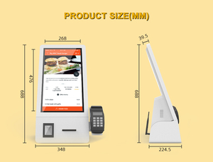 Kiosque de paiement en libre-service MWE 32 pouces avec écran tactile, imprimante thermique Android 80 mm, lecteur de codes-barres, NFC pour restaurant, commerce de détail - Product Image 3