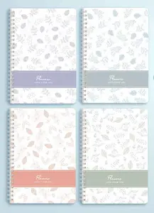 Waterproof Boutique A5 60 Sheets Youthful and Fashion Spiral Notebook for School Student and Office Gift