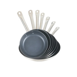Sartén antiadherente de acero inoxidable con mango resistente al calor | Utensilios de cocina - Product Image 2