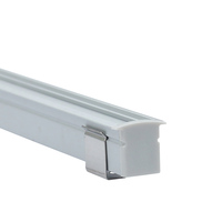 Profilé en aluminium LED avec diffuseur, embouts et clips pour bande LED 14*13 mm