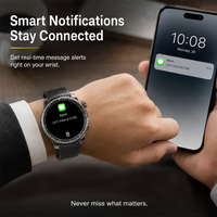 Montre connectée GPS SENBONO MAX88, écran HD 1,43'', GPS intégré, altimètre, baromètre, boussole, commande vocale AI, compatible avec Android et iOS