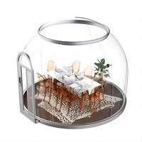Maison conteneur transparente moderne de luxe, étanche, pour usage en villa, en matériau PC avec conception modulaire à assemblage rapide