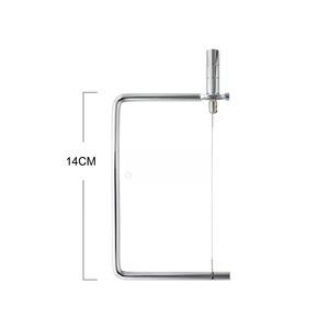 Trancheuse <span class=keywords><strong>à</strong></span> <span class=keywords><strong>fromage</strong></span> en <span class=keywords><strong>fil</strong></span> d'acier inoxydable de haute qualité pour foie gras, jambon, fromages durs ou semi-durs, et beurre – Coupe rapide - Product Image 3