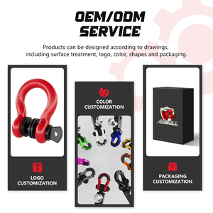 Ambull tốt nhất bán giá rẻ G209 chuỗi Sling sử dụng Bow còng hợp kim thép carbon chúng tôi loại Bow còng - Product Image 5