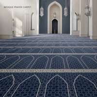 Tapis de prière en polyester pour mosquée, 15 mm, pour projet de salle de prière musulmane
