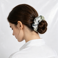 Chouchous en Soie de Mûrier 100% Pure, Vente en Gros, Logo Personnalisé, 12 Momme, Élastiques à Cheveux de Luxe, Couleurs Assorties