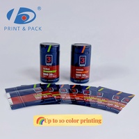 Étiquettes thermorétractables personnalisées en PVC imprimées pour emballages plastiques de détergents et de savon liquide pour les mains