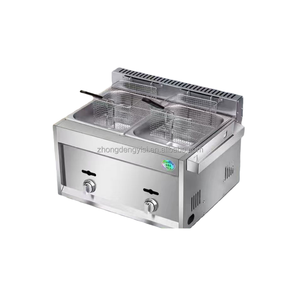 Friteuse à gaz commerciale - Équipement de friture robuste pour cuisine, restaurant, restauration - Product Image 5