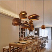 TYSON Rétro Rural Papier Nid D'abeille Lampe Soutien-Gorge Pendentif Lumières Abat-Jour Lanternes En Papier Maison Bar Creative Design Lampe Suspendue