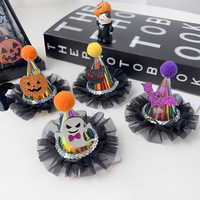 Nuevos Accesorios de Halloween, Pinzas para el Cabello Creativas y Originales de Resina Hechas a Mano con Forma de Calabaza, Fantasma y Murciélago