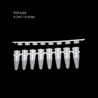PCT-10005 Micro Plastic 0.5ml PCR Tubes simples avec bouchon plat attaché