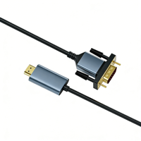 Cable HDMI a VGA de 2 Metros, 1080P, Full HD, Adaptador HDTV a VGA, Conexión Plug and Play para Laptop, PC, Monitor, Proyector, TV