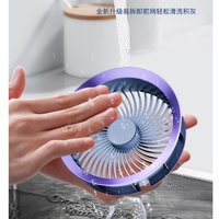 Refroidisseur d'air portable pour la maison, ventilateur électrique de bureau mural, recharge USB avec 100 niveaux de vitesse du vent
