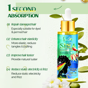 Ce n'est pas grave si vous noir ou blanc beurre de karité cheveux réparation huile sérum renforcer le cuir chevelu ensemble de soins capillaires - Product Image 2