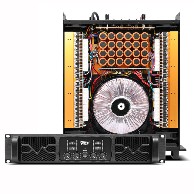 Hot Sale New 2U 4*1000W 4 Channel Power Amplifier Class H Stereo Output High Powerful Audio System Professional Sound Amplifier