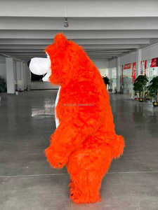 Costume da Mascotte Gonfiabile Arancione per Adulti per Feste e Carnevale <span class=keywords><strong>di</strong></span> Mardi Gras - Product Image 3