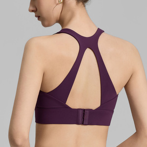 <span class=keywords><strong>Reggiseno</strong></span> <span class=keywords><strong>Sportivo</strong></span> Donna con Schiena Scavata, Supporto Elevato, Coppe Fisse, Anti-Perdita, Traspirante per Fitness, Corsa e Yoga - Product Image 1